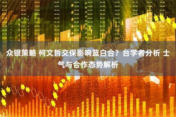 众银策略 柯文哲交保影响蓝白合？台学者分析 士气与合作态势解析