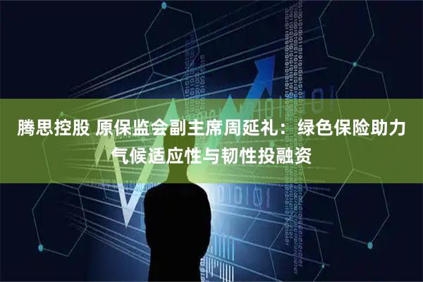 腾思控股 原保监会副主席周延礼:绿色保险助力气候适应性与韧性投融资